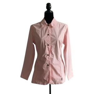 Barbour Women's Kelsall Rose Pink Jacket Button Front Lightweight, size US 6